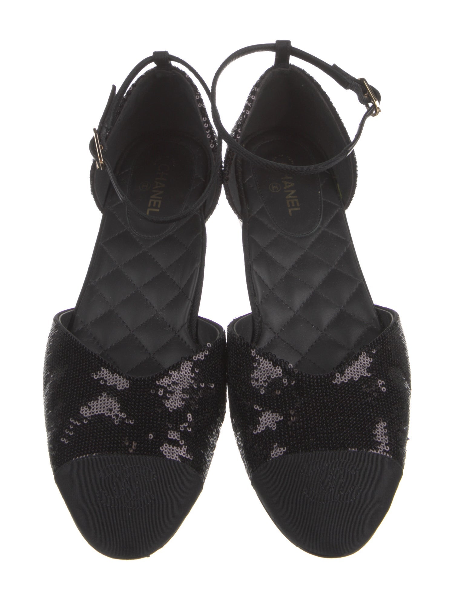 Chanel 2020 Interlocking CC Logo D'Orsay Flats